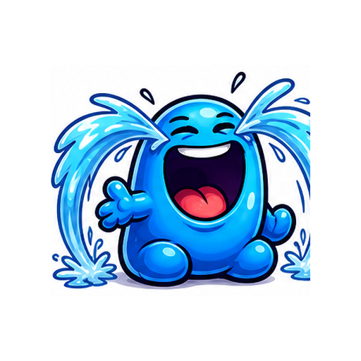 Laugh Tears Crying Laughing emoji sticker on white background PNG for chat reactions