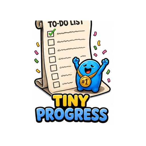 Tiny Progress Monday Mood emoji sticker on white background PNG for chat reactions