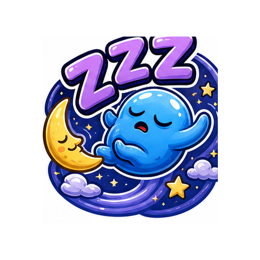 Zzz Face Sleepy emoji sticker on white background PNG for chat reactions